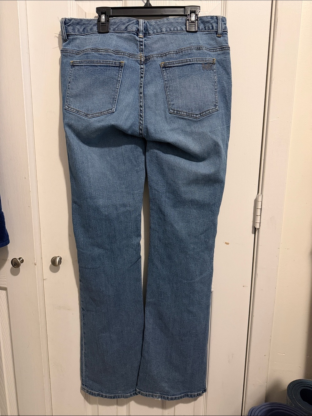 Michael Kors Light Blue Mid-Rise Flare Jeans